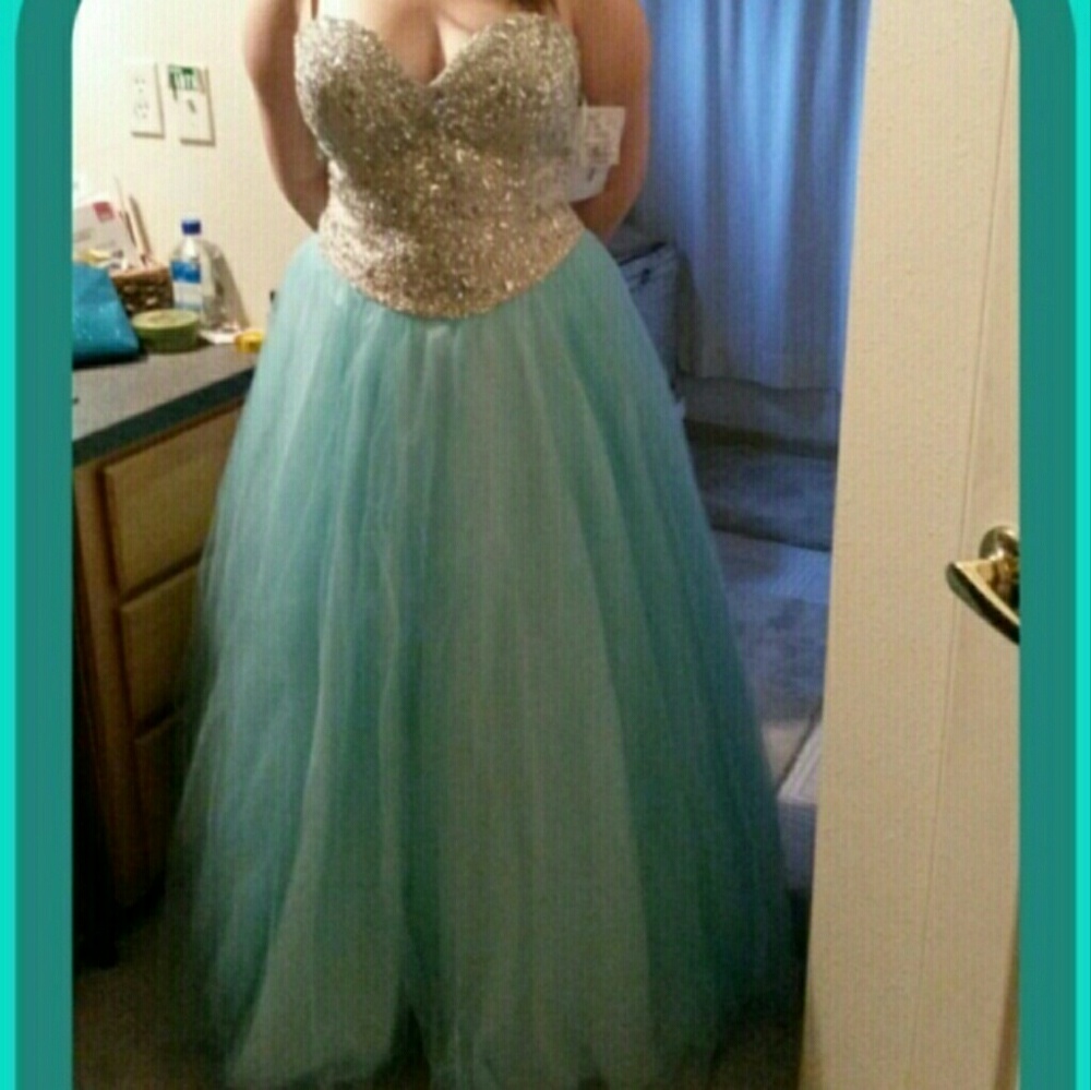 Teal Ballgown
